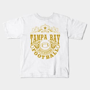 Vintage Retro Tampa Bay Buccaneers Football Kids T-Shirt